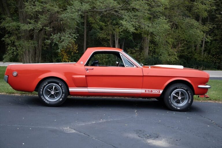 this iconic 1966 ford mustang has been converted into a pickup truck