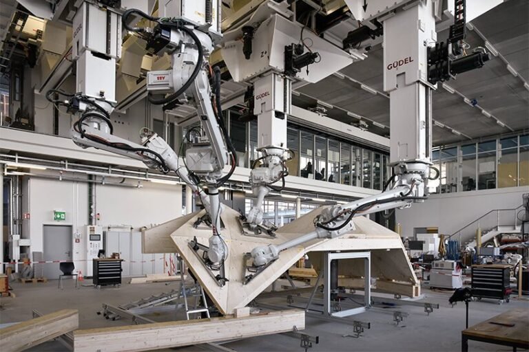 ETH zurich is constructing a 22.5-meter-tall, sculptural hanging backyard with the assistance of robots