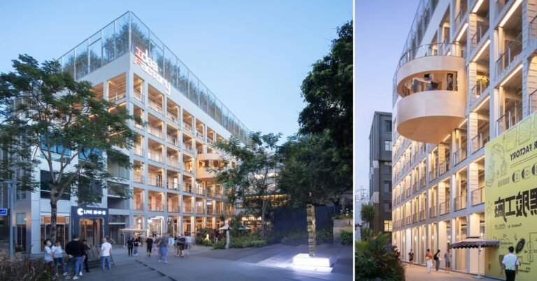 MVRDV turns disused shenzhen manufacturing unit into workplace constructing with maze-like roof