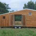 this tiny off-grid cabin on wheels is designed to bring nature into focus