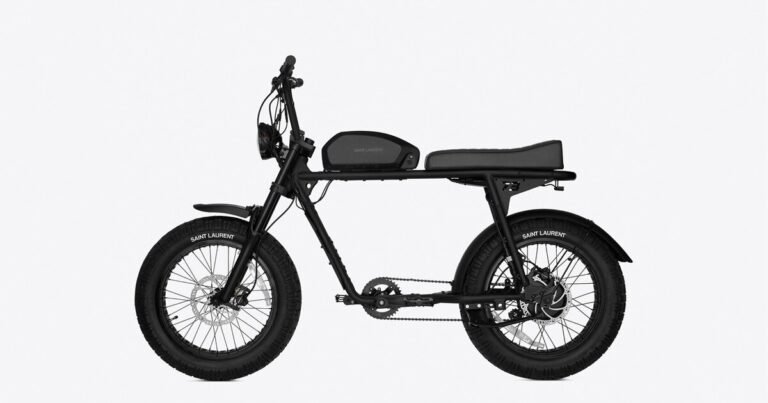 saint laurent x SUPER73 launch unique restricted version electrical bike