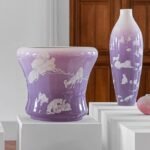 yang jiechang depicts the prevalence of nature on a collection of embossed vases