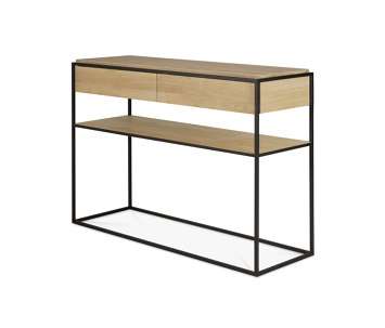  مونوليت |  كونسول بلوط - درجين - معدن أسود من Ethnicraft |  Architonic
