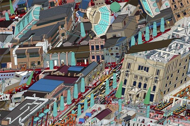 Beyond Architecture: 6 Young Chinese Architects Working in Alternative Careers, "Under The Zhengyangmen". Image Courtesy of DRAWING ARCHITECTURE STUDIO