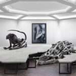 eroticism, violence and demise are fused into ‘HR giger & mire lee’ dystopian universe in berlin