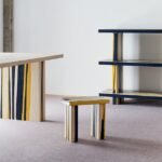 japanese woodcraft + trendy expertise meet in kodai iwamoto’s ‘pari pari’ furnishings sequence