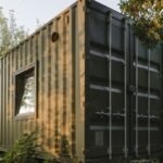 adam wiercinski joins two transport containers to construct comfortable dwelling in poland
