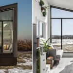 asymmetrical luna cabin is a romantic getaway for 2