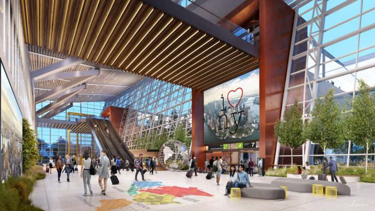 عرض قاعة الوصول بالمطار في مطار جون كنيدي الدولي