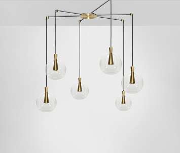 مجموعة مخروطية مكونة من 6 قطع (عريضة) - مصباح وظل من مارك وود ستوديو | Architonic