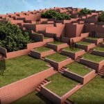 يقوم مهندسو سانجاي بوري بتشكيل الجامعة في الهند كترتيب متدرج للمصاطب الخضراء