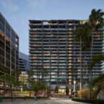 At Heron in downtown Tampa, angled structural partitions create visible pleasure