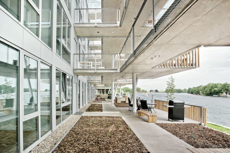 Footbridge on the water Residential Constructing / LOVE structure and urbanism