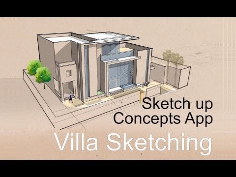 construction sketching: Villa make