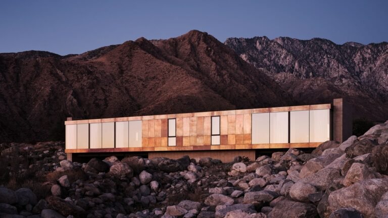 Inside a Strikingly Trendy Palm Spring Weekend House by Woods + Dangaran