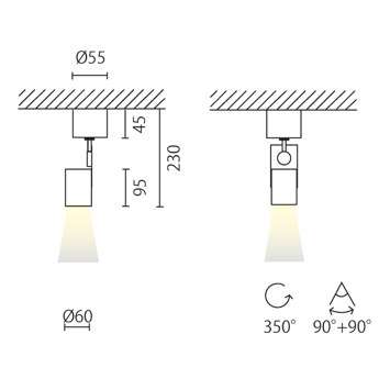  Mur Ø60 Plafone by Aklus |  Architonic
