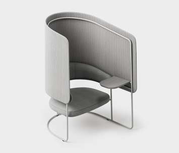  Opus كرسي بمسند ظهر مرتفع مع طاولة من + Halle |  Architonic
