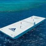 adidas + parley serve a recycled tennis courtroom on australia’s nice barrier reef