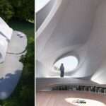 00group envisions sculptural bookstore that engages guests with nature