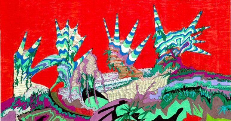 archigram founder peter cook dinner displays his newest ‘metropolis landscapes’ at denmark’s louisiana