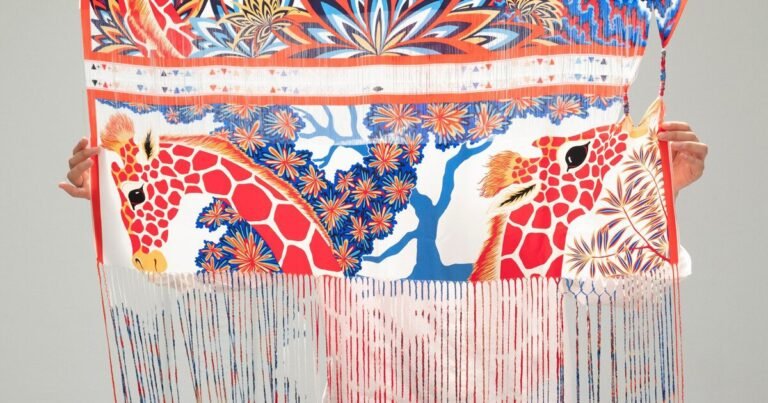 the artwork of deconstruction: anabel poh weaves and unravels to offer leftover scarves new worth