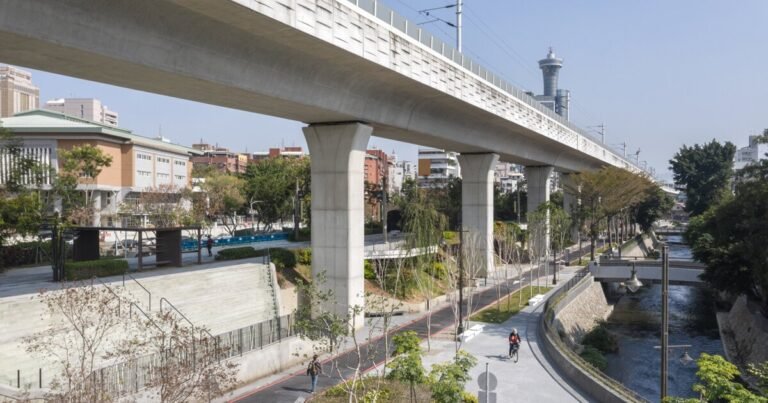 mecanoo turns taichung railway line into 1.7km lengthy inexperienced hall