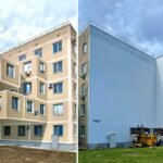 mind-bending tromp l’oeil mural envisions 3D extension to condominium advanced in russia