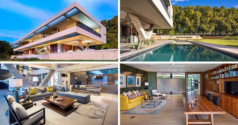 This Trendy Dwelling Overlooks The Equestrian Facility That Surrounds It