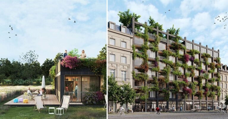 prefab models by cutwork are stacked like LEGOs to type adaptable residential developments