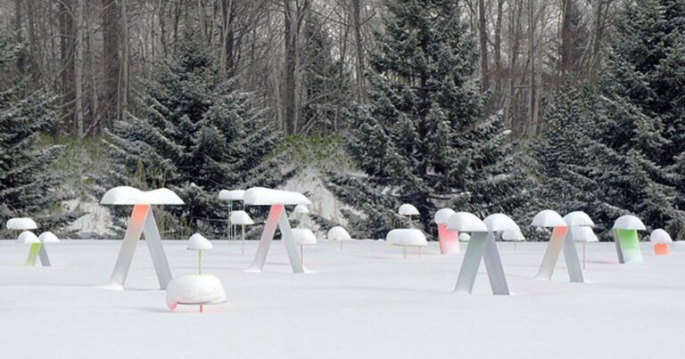 toshihiko shibuya creates his largest winter land artwork so far in sapporo, japan