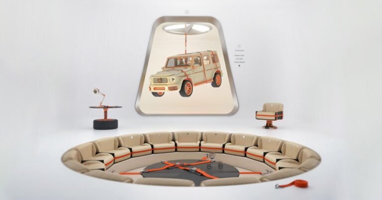 zyva studio + charlotte taylor reinterpret G-wagon as a collection of architectural atmospheres