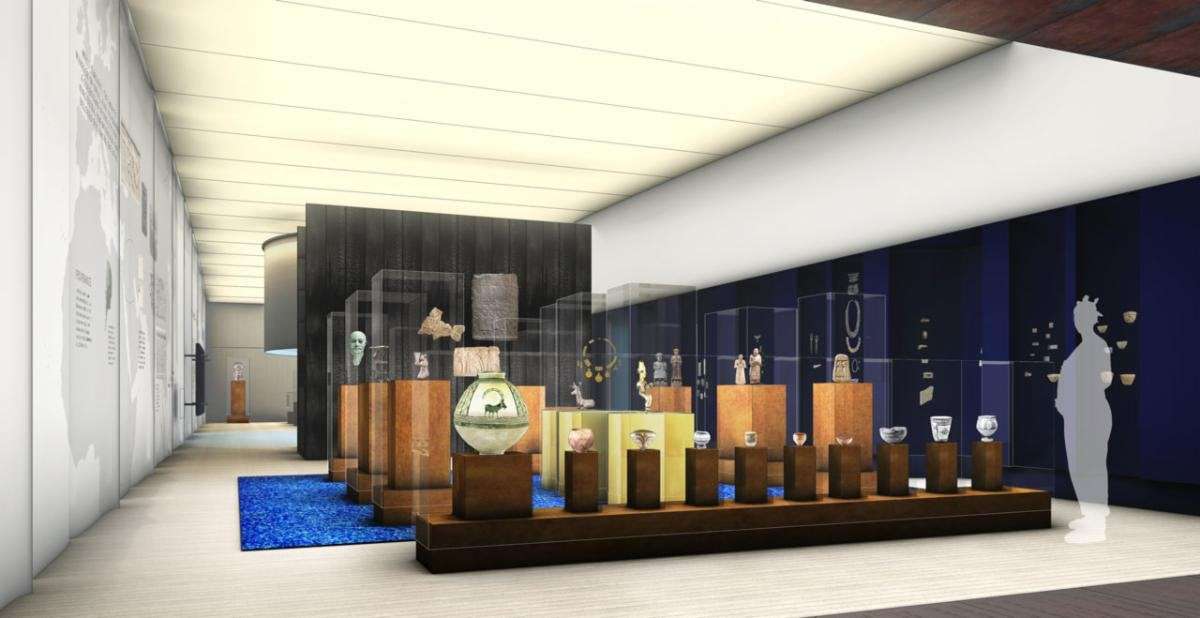 ربما تحتوي الصورة على Lobby Room Indoors Interior Design Lighting الأثاث سطح الطاولة غرفة المعيشة والمتجر