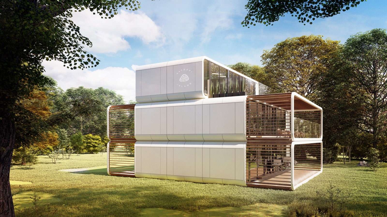 كومة من القرون الزجاجية على رقعة من العشب