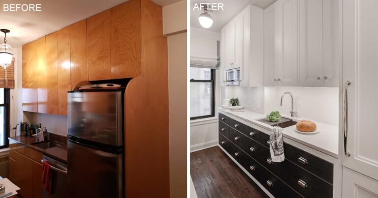 Before And After – The Remodel Of A Small And Dated Galley Kitchen