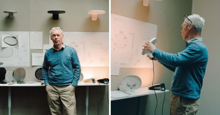 jasper morrison creates symmetry, simplicity, and functionality with flos for oplight