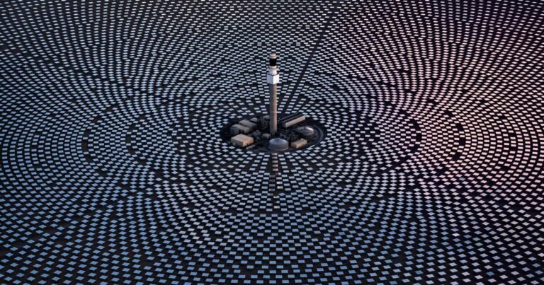 tom hegen captures solar panels from above in satisfying circular arrays