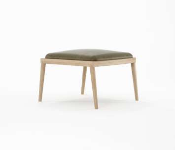 تشيلاكس أوتومان مع جلد (زيتون أخضر) من كاربنتر | Architonic