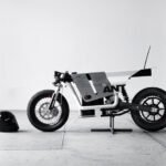 الدراجة البخارية الكهربائية المستوحاة من الخيال العلمي من hookie 'silver ANT' مصممة خصيصًا للسباقات