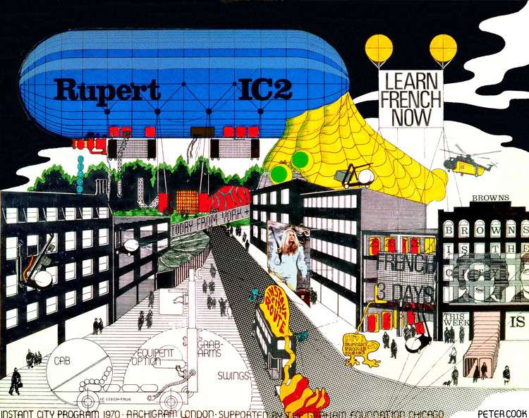 رسومات معمارية: تخيل المستقبل ، مدينة فورية / أرشيغرام. صورة © أرشيغرام