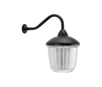  مصباح جداري كبير - ألومنيوم مصبوب برقبة بجعة أسود مطلي بواسطة THPG |  Architonic
