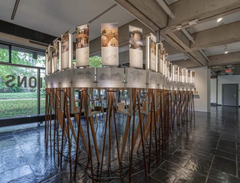 Biogenic House Sections, curated by LTL Architects, explores case studies and speculative designs that use natural materials