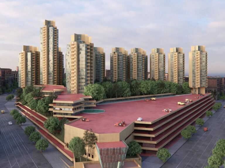 New renderings depict three unbuilt Frank Lloyd Wright skyscrapers in astonishing detail