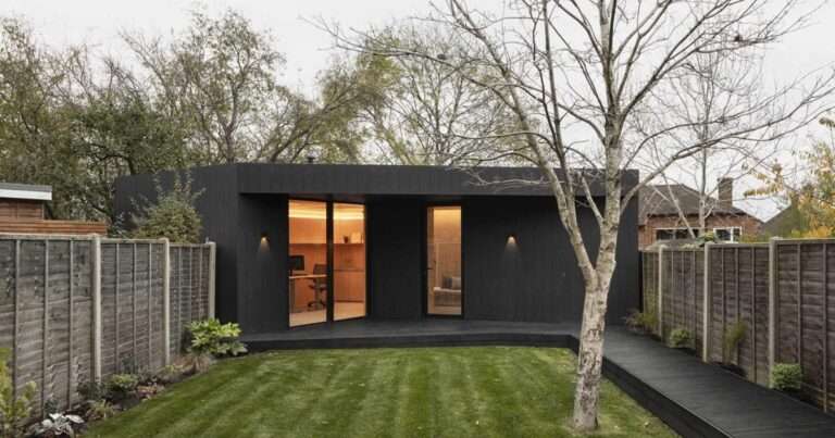 These Architects Designed Their Own Office In Their Home’s Back Garden That Includes A Guest Suite