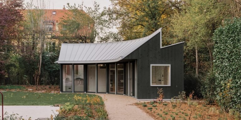 cabinet’s snug and curving artist studio in geneva unfolds like a garden gallery