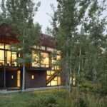 CLB architects’ light-filled ‘paintbrush residence’ emerges from an aspen grove in wyoming
