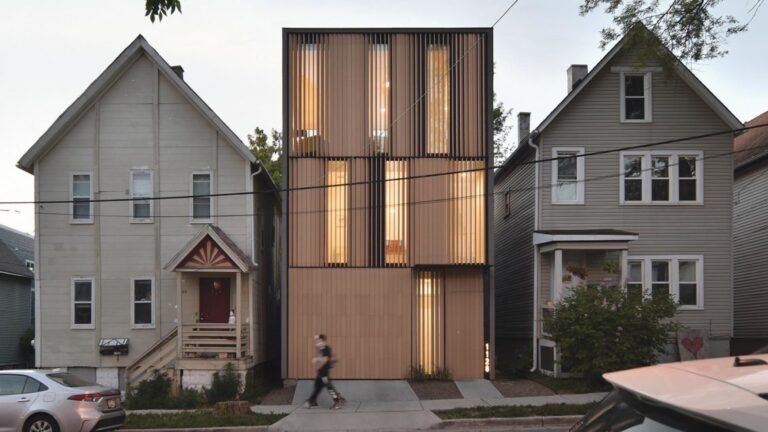 Snapshot: A Paneled Facade on Johnsen Schmaling’s Curtain House Invokes Undulating Textiles