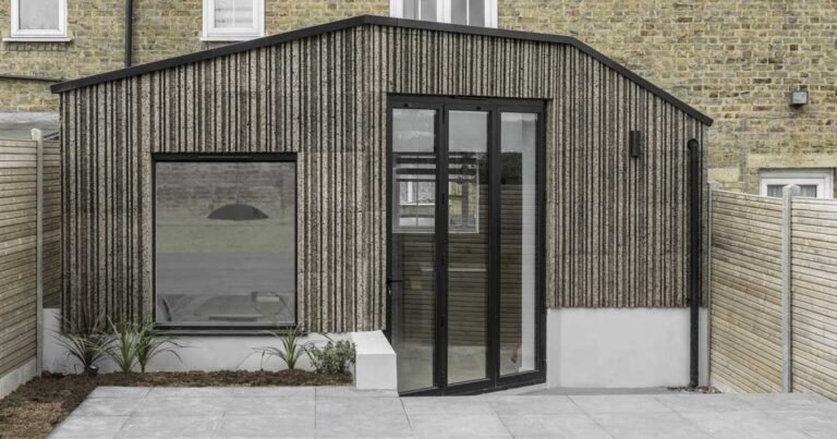 Cork Was Used As The Exterior Siding On This Home Extension