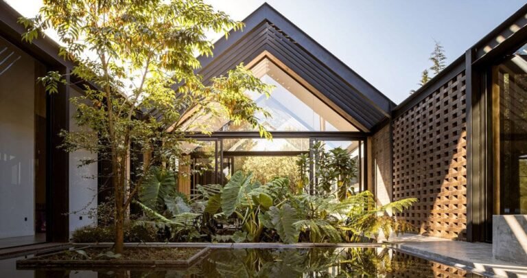 casa OT is an harmonious blend of nature and architecture in colombia