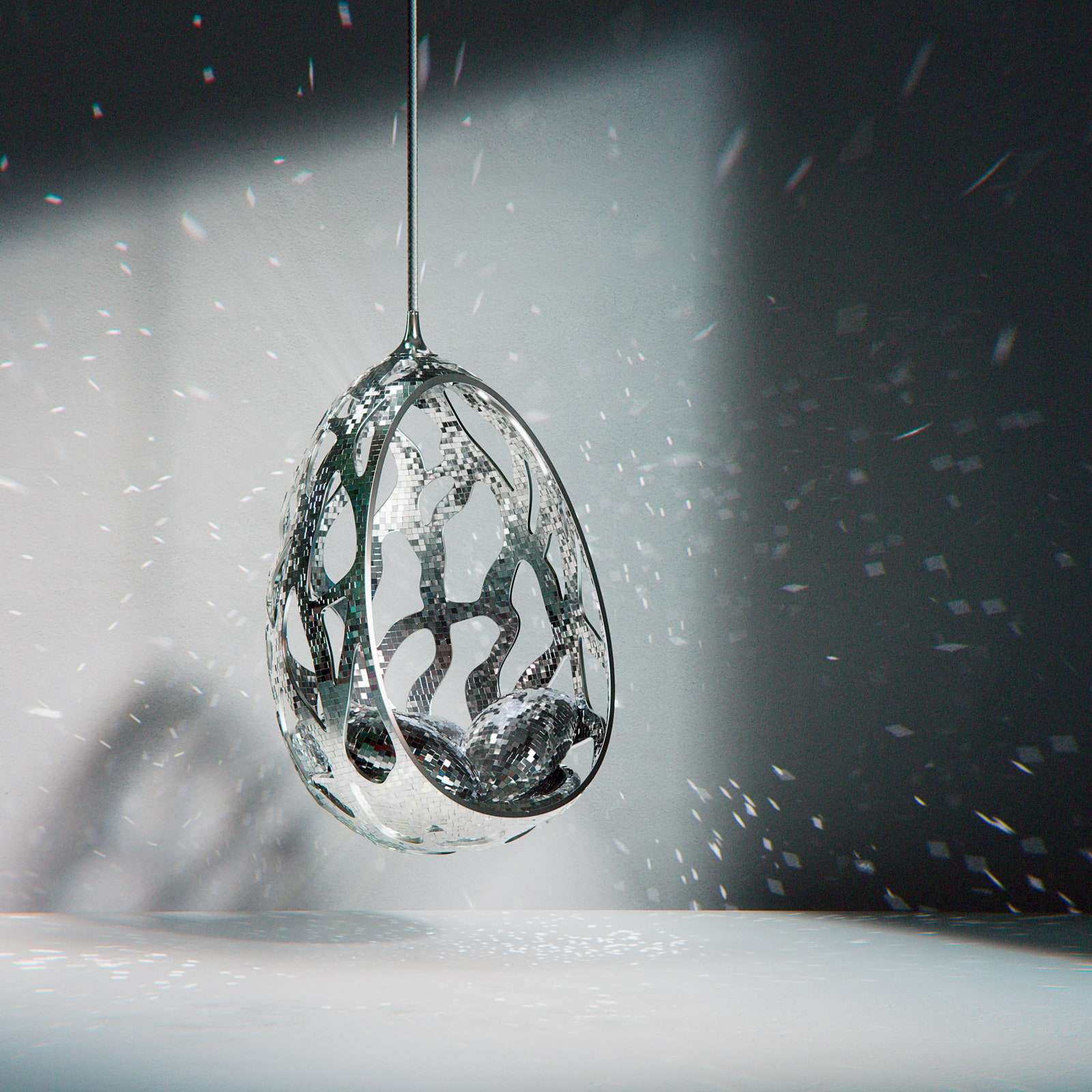 2023 طبعة خاصة من كرسي الشرنقة الفضي.