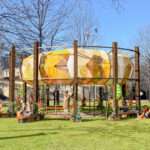 Sankofa, designed by Jerome W Haferd of BRANDT : HAFERD, displays the “mythology” of Marcus Garvey Park